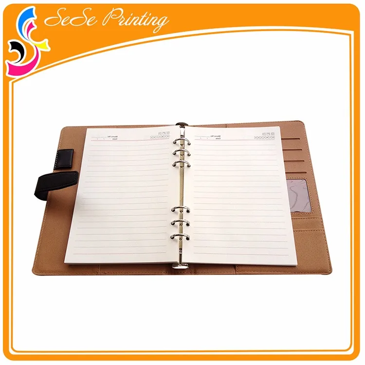 Custom hidden spiral covers designs notebook/ journal with elastic closure