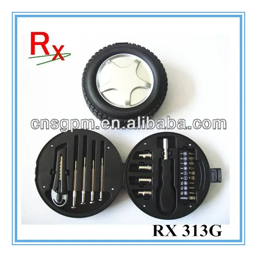 
20pcs Mini Promotion Small Car wheel Tire Shape Gift Tool Kit Tool Set 