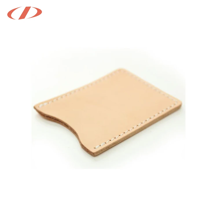 Single One Card Slot Wholesale Felt Smooth Mini Genuine Leather Card ...