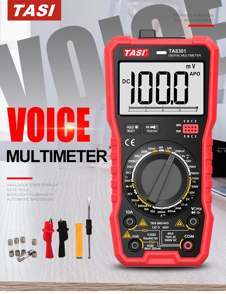 TASI Voice Multimeter Pocket Digital Multimeter Price of bd TA8301