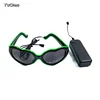 10 Color Available Shape of Heart LED Neon Eyeglasses Novelty Lighting Happy EL wire Love Sunglasses for Bar,Dating,Shopping