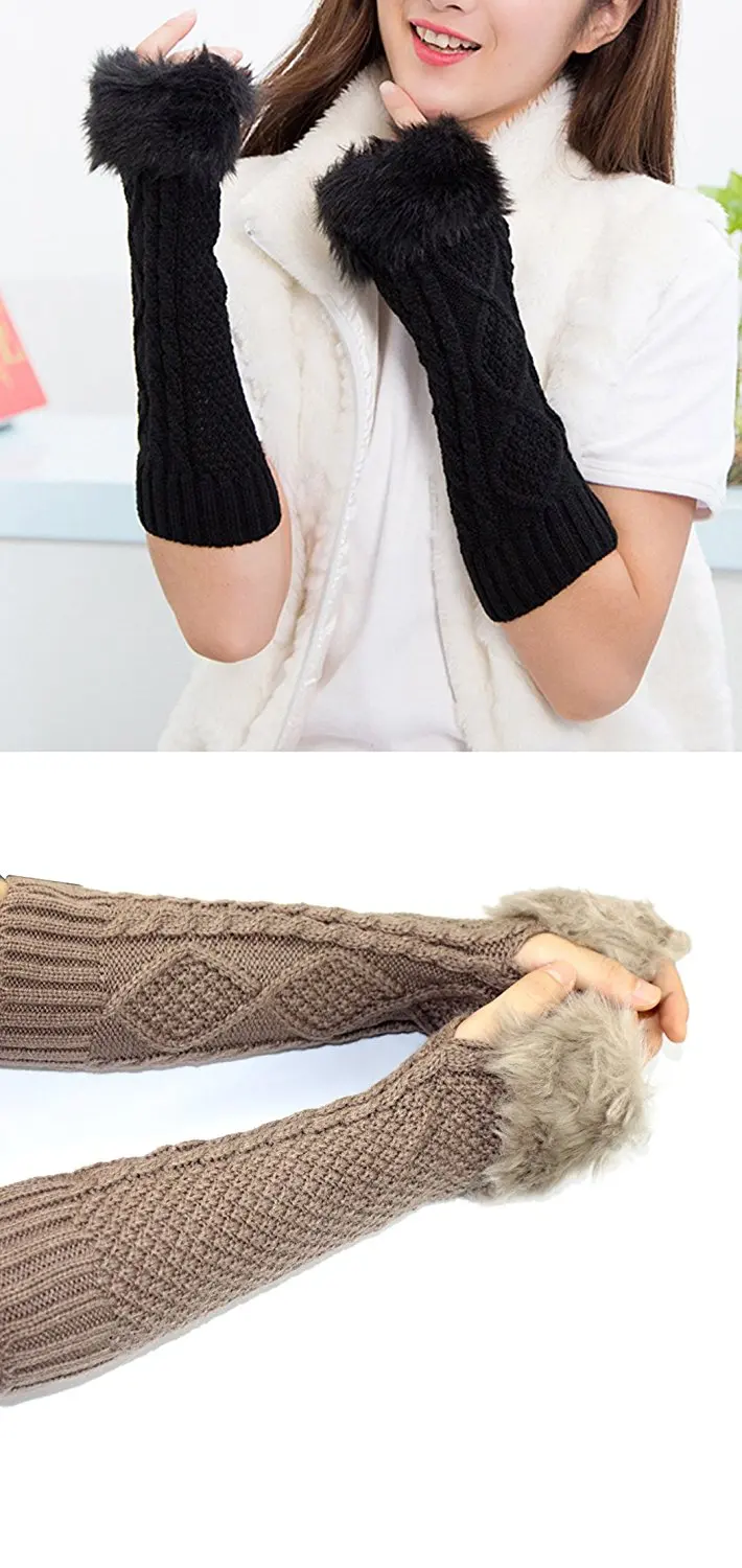 4 Pairs Cooling Arm Sleeves Cover UV Sun Protection CS-2030 4 Pairs Lace Vintage Fingerless Arm