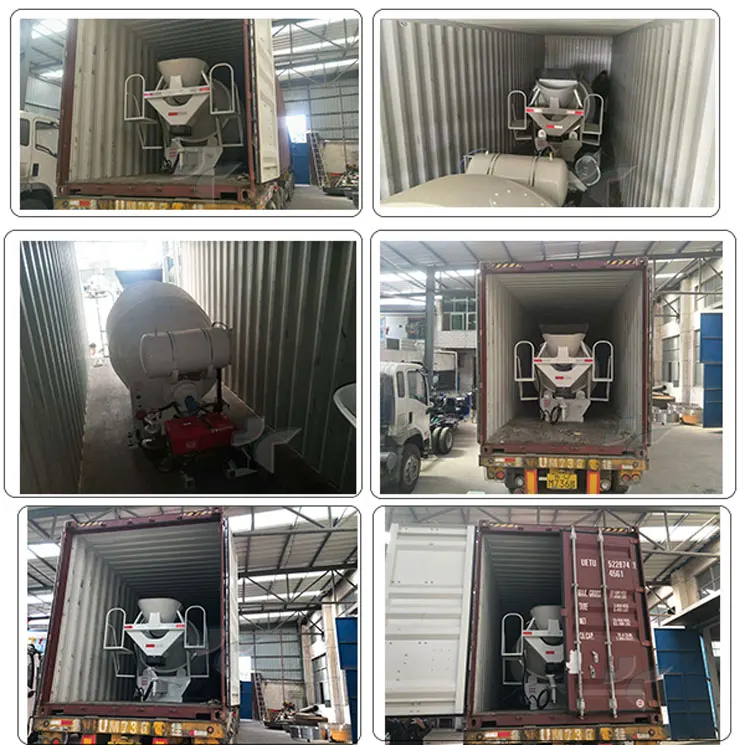 Zhengzhou Diesel Engine Mobile Self Loading Concrete Mixer Tank 3M3