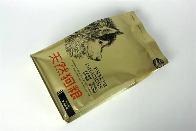 Spot Eight Side Seal Pet Food Packaging 2.5kg Golden Dog Food Bag Buy