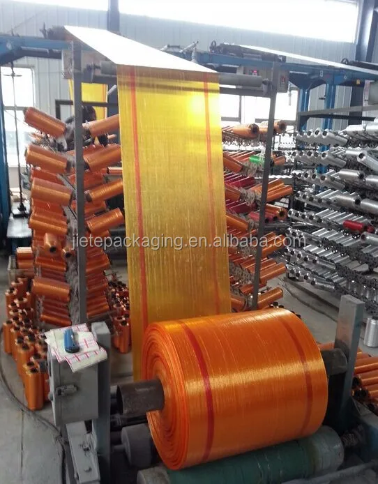 orange pp woven roll 1