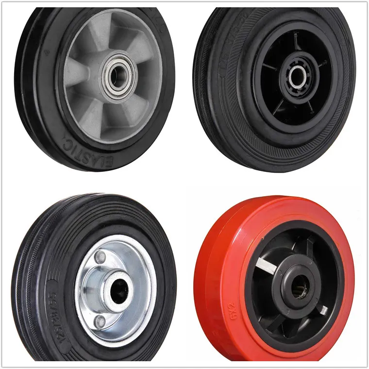 Wbd Detachable 6 8 Inch Aluminum Solid Rubber Trolley Wheels Buy