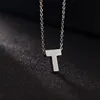 New Letter Necklace With Capital A B C D E S M Pendant Made Of 316L Stainless Steel