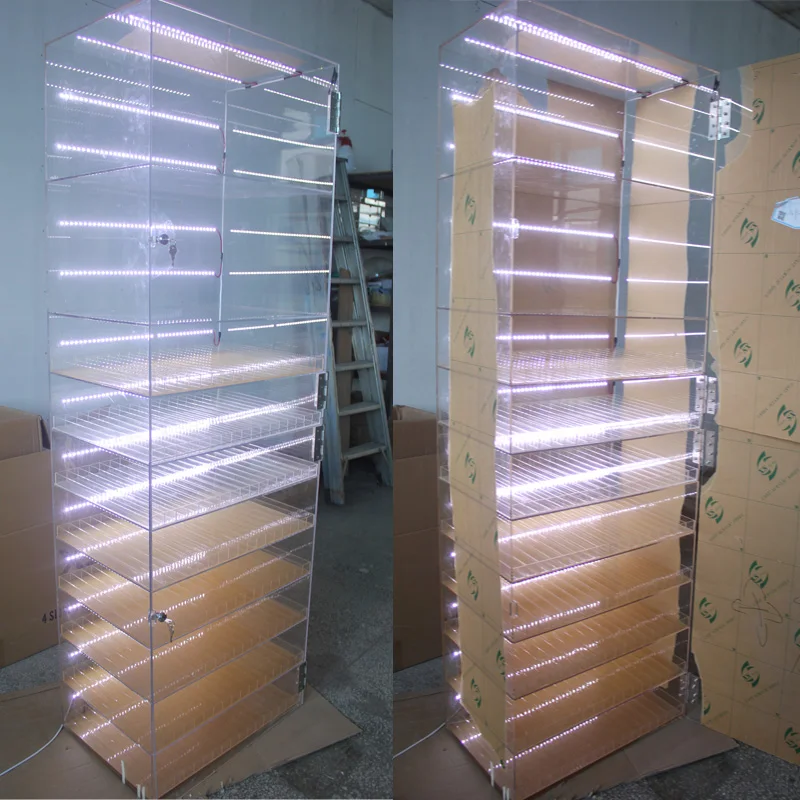 Manufacturers Shop Cheap Acrylic Display Cabinets For Sale Tobacco