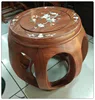 35cm size Wood rosewood shell decoration stool , pumpkin stool