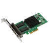 Good Quality 4 Port RJ45 10/100/1000mbps multi port lan card lan card drivers for windows 7 Intel I350 PCI-E LAN Card