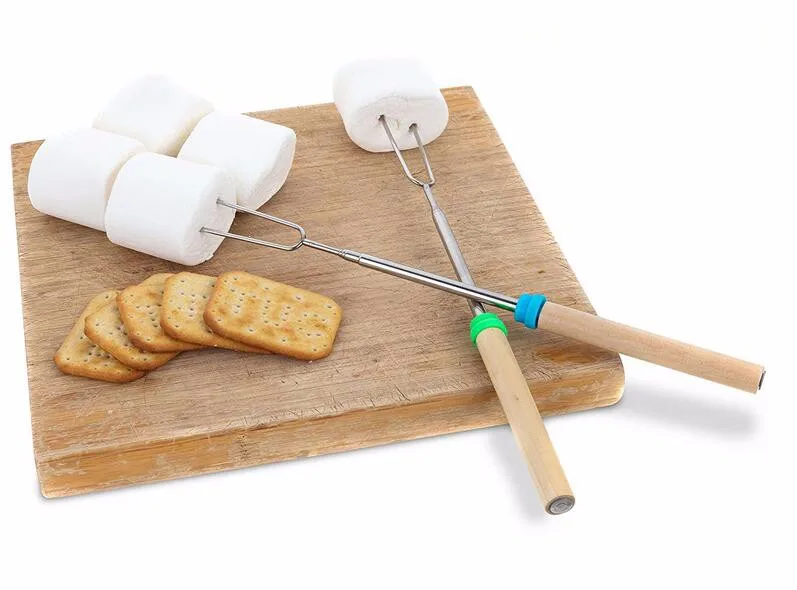 Premium Extendable Outdoor Bbq Marshmallow Roasting Sticks