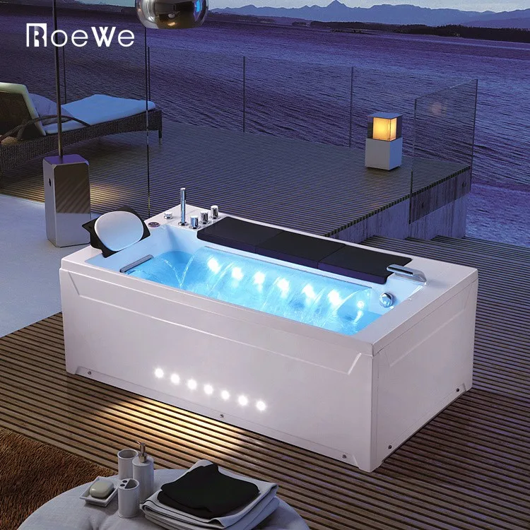 Bluetooth Big Waterfall Whirlpools Tubs,Air Jet Bubble Water Massage ...