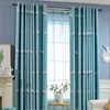 Low MOQ Wholesale Floral Printed Blackout Living Room Sliding Curtains Panels For Living Room 3 Pass Blackout Curtain Fabric