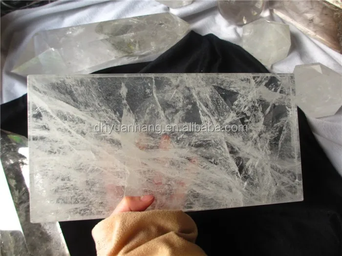 Natural Clear Quartz Rock Crystal Slab,Rock Quartz Crystal Piece,Quartz