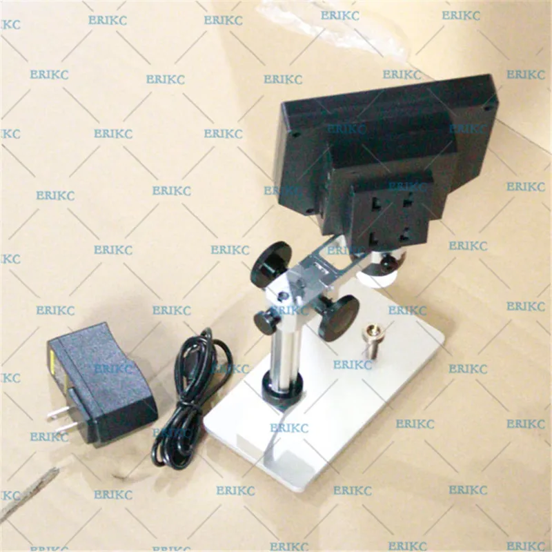 
ERIKC Digital Industrial Stereo Microscope with camera screen electronic LCD Microscope cyclic record automatic shutdown 