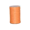 light orange 100% polyester bonded waxed thread for hand sewing leather