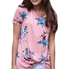 Women's T-shirt Printed Short-sleeved Round-collar Women's Shirt-Top