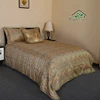 Home textile 7 pcs polyester MOQ 1pce bedding set stock lot cheapest price quilt and comforter for hotel discount on sale