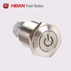 anti vandal mini led lighted push button switch 16mm latching button with yamah logo