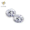 White 3 carat oval cut shape moissanite vvs1 / vvs2 clarity D E F G H I J K true light moissanite