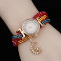 2016 Summer New Fashion Braided Wrap Slake Deluxe Women Bracelet Watch Lady Wrist Band Novelty Watches