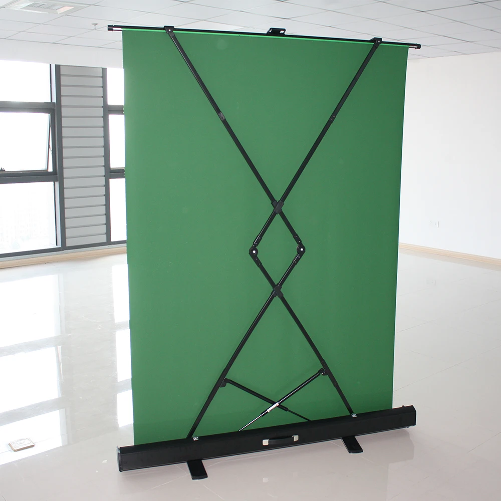 Retractable Green Screen Backdrop Collapsible Photography Backdrop