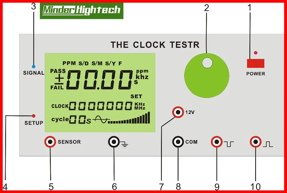 Clock Tester For Testing Clock Circuits With Crystal Oscillator Working At 32.768khz And 1hz