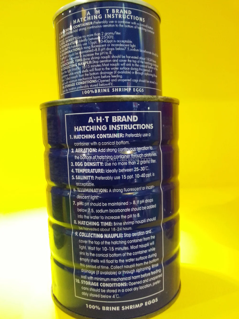 top quality unshell artemia cysts for catfish/tilapia