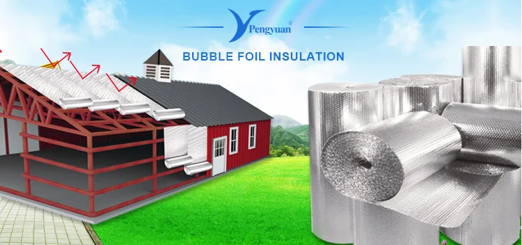 Save Energy Double Waterproof Aluminium Layer Bubble Wrap Foil Insulation Roll Self-Adhesive Heat Retention Loft Wall Boat Loft Caravan Home Wall Shed Size:1 * 25M