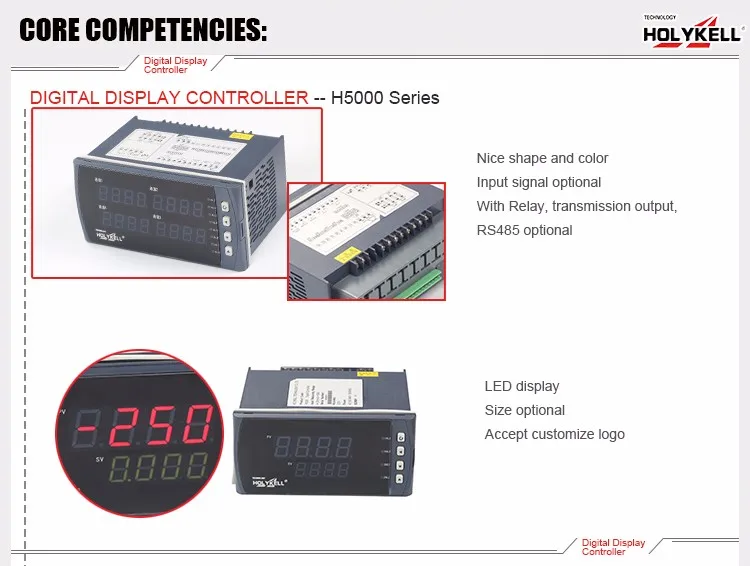 Holykell Oem Rs485 Data Logger Rs232 12channel Input Paperless Recorder