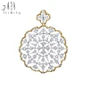 Latest Designs Real Diamond Pendant fine jewelry in rose white yellow gold pendant charm