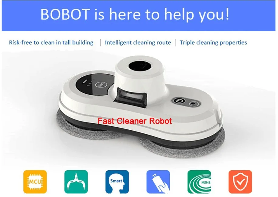 De Alta Calidad De Casa Inteligente Imán Ventana Robot Con Control