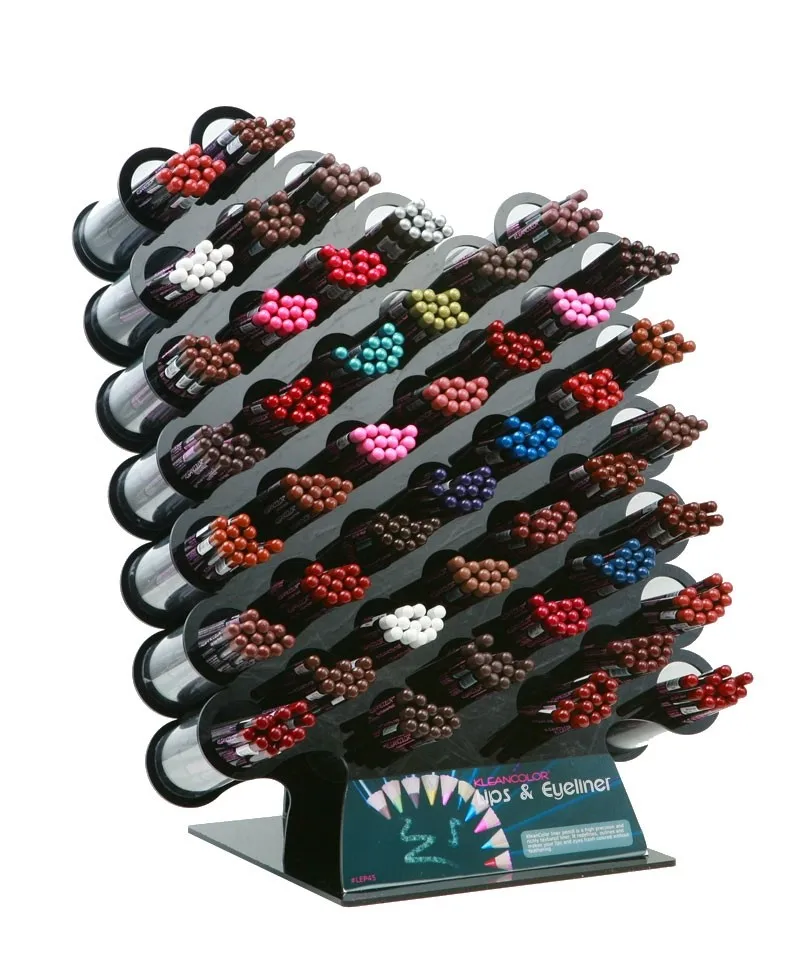 Black Acrylic Eyebrow Pencil Display Holder,Plexiglass