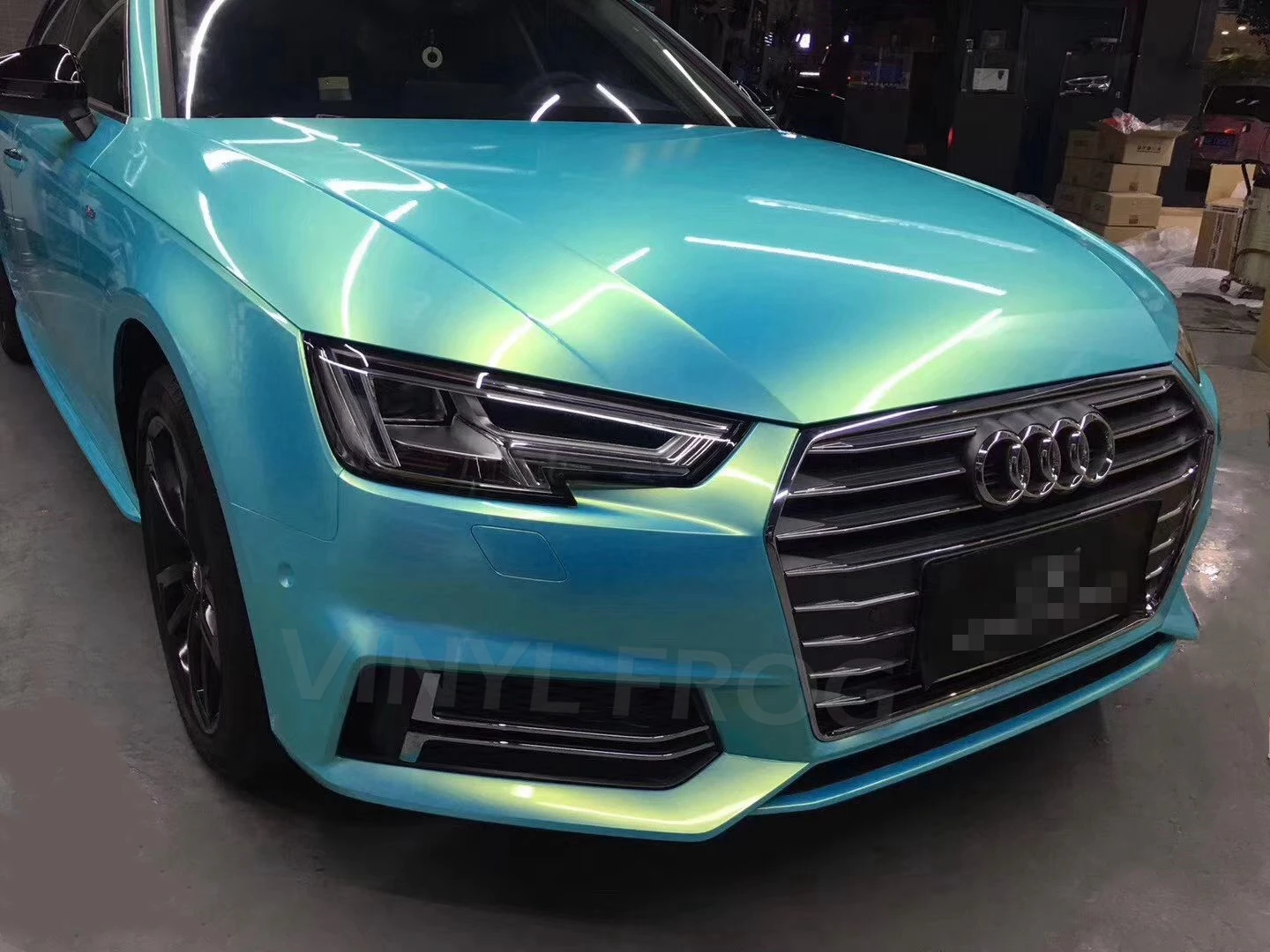 Chameleon Frozen Color Glitter Reglective Car Full Body Vinyl Sticker ...