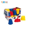 3 Style Castle Molds in Display Box, Beach Sand Toys, Sand and Water Play Set