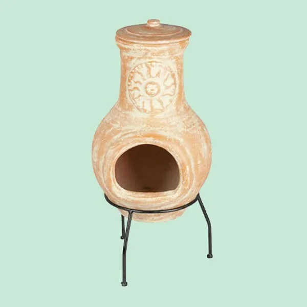 Traditional Terracotta Garden Chiminea Outdoor Fireplace Patio