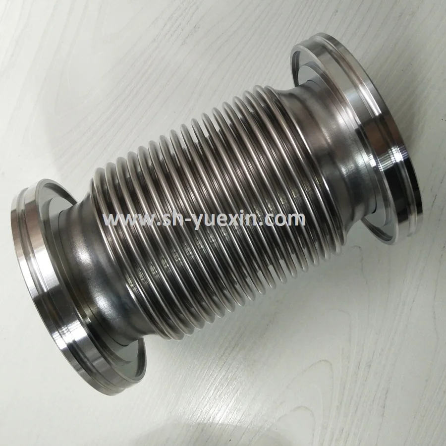 High Vacuum Pipe Fittings& Components Kf Cf Iso63 Flange Flexible Or Compressible Bellow