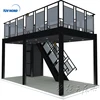 Aluminum extrusion trade show booth two story double deck display stand builder