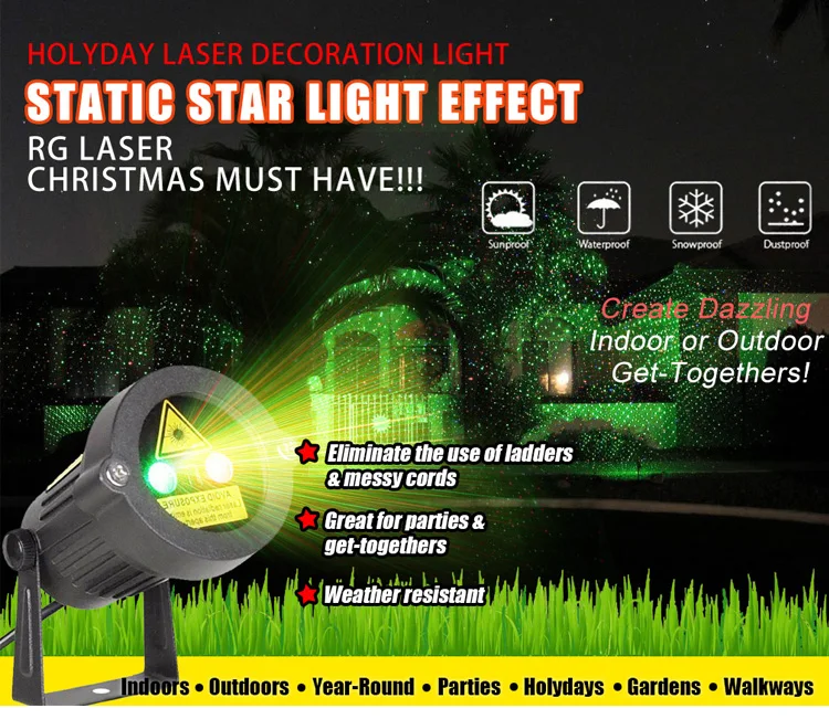 outdoor home laser light show