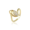 14923 Xuping fashion jewelry gold ring wholesale ladies special style design oval shape rings