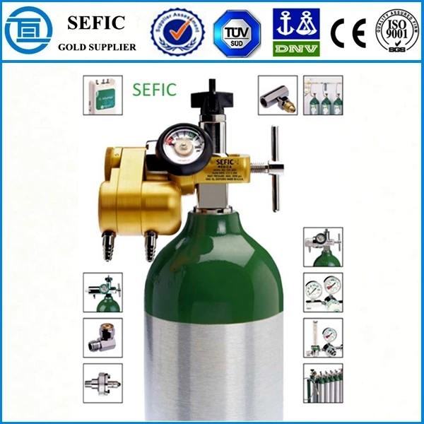 2l/4l Gb11640 Standard O2/co2/ar/n2 Gas Bottle Oxygen Cylinder Small O2