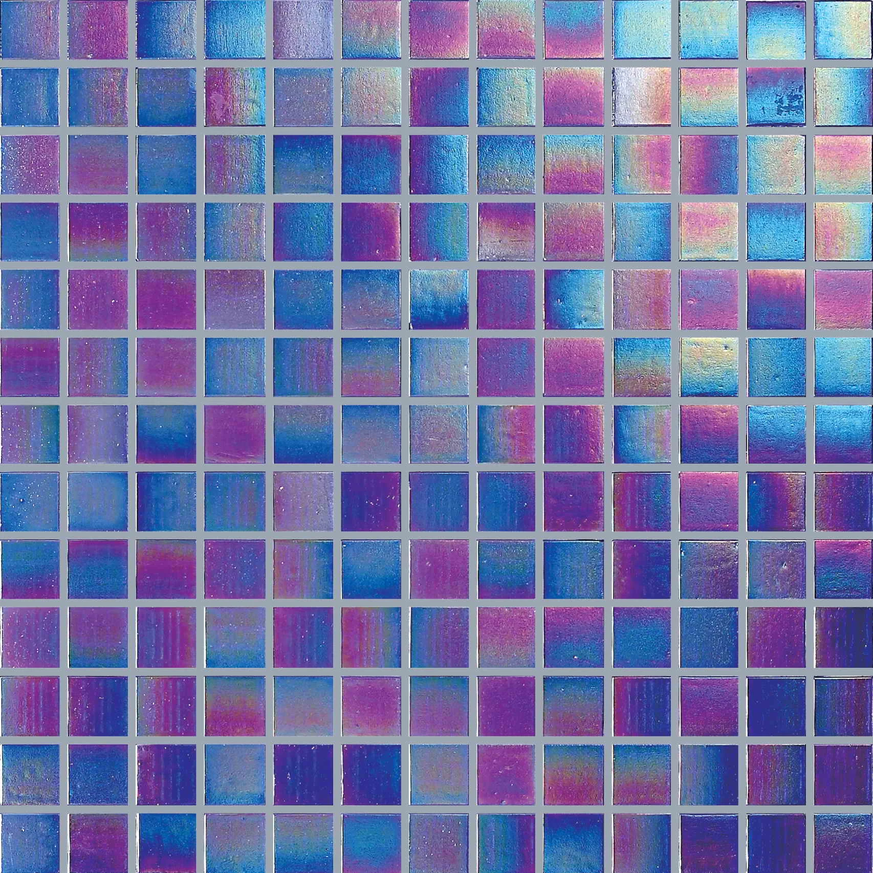 Hot-melting Glass Mosaic For Swimming Pool Rainbow Color Purple Mosaic