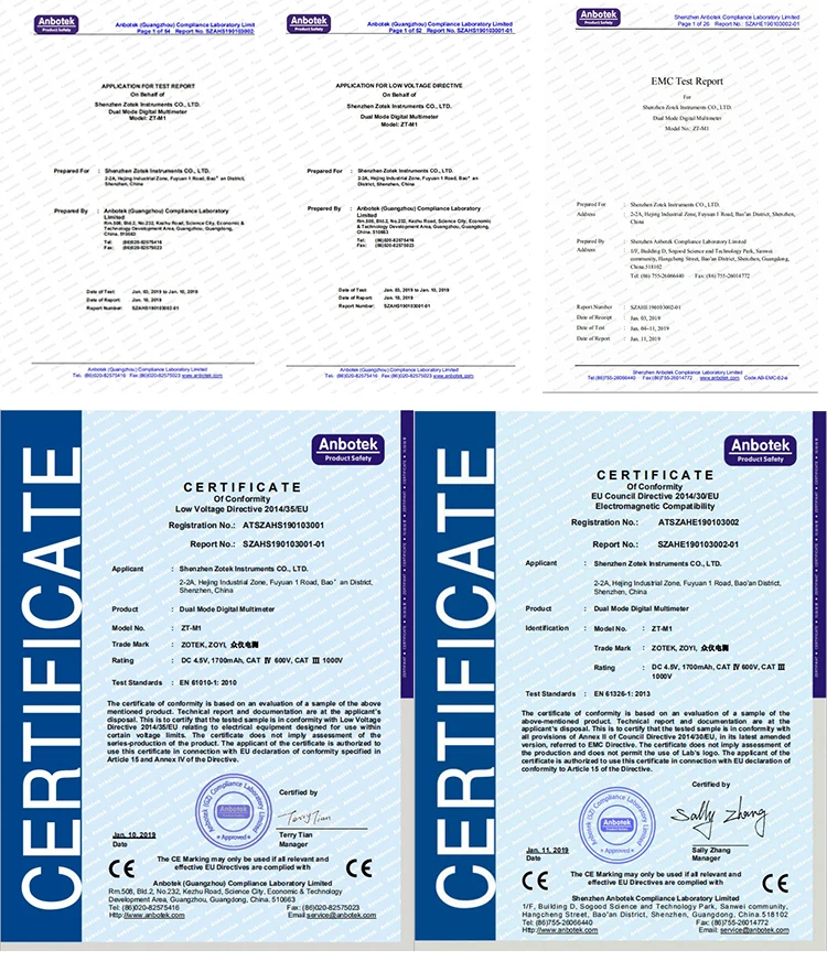 CERTIFICATES