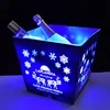 Rechargeable led ice bucket flashing cooler beer wine plastic Led lighting Ice bucket champagne ice bucket for beer