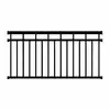 China manufacturer white black aluminum deck railing