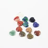 Natural white marble peach heart stone furnishing articles Hearts of handicraft Foreign trade lettering stone vows