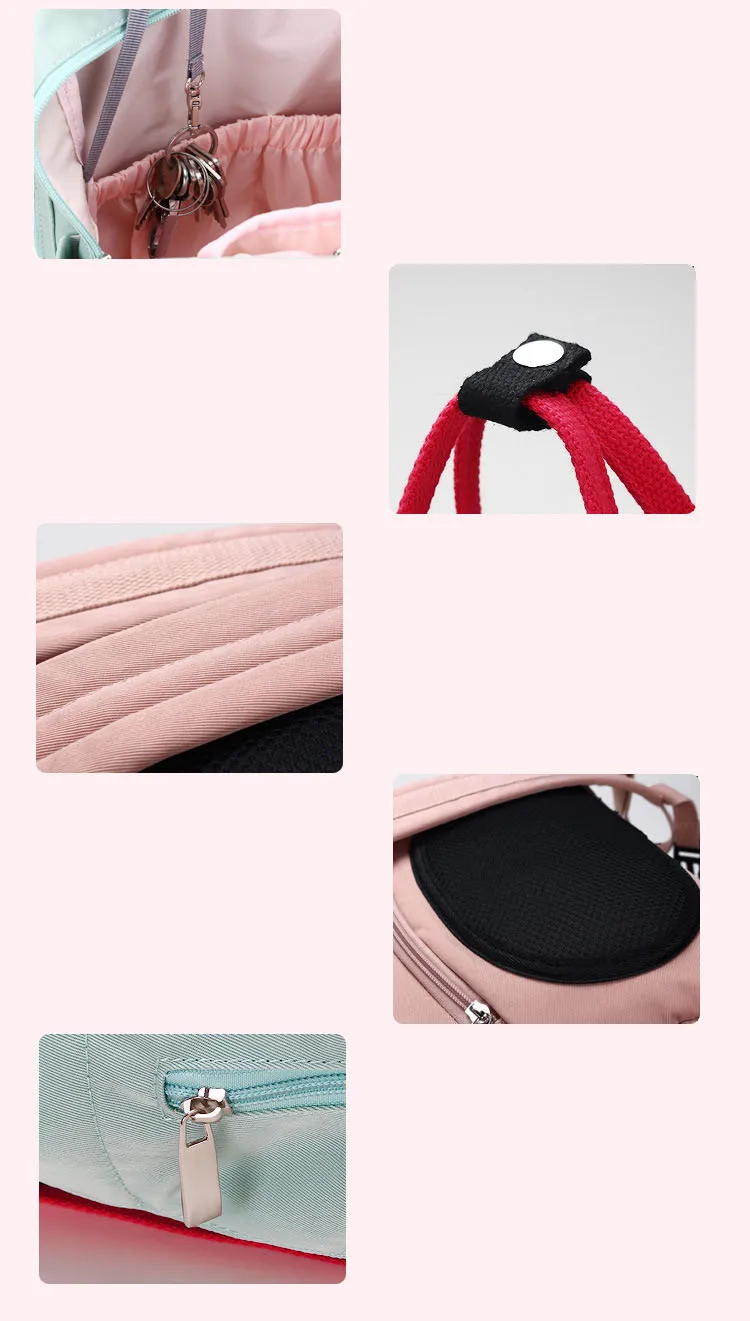 Hot Sale Fashion High Quality Multifunction Travel Waterproof Backpack Mummy Baby Diaper Bag