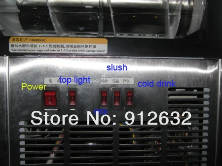 XC112A 12L Single Tank Commercial Slush Maker Machine Cold Beverage Dispenser Plastic Drink Dispenser