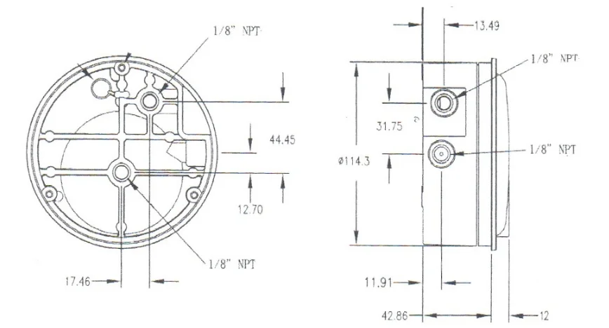 Micro air differential pressure gauge manometer