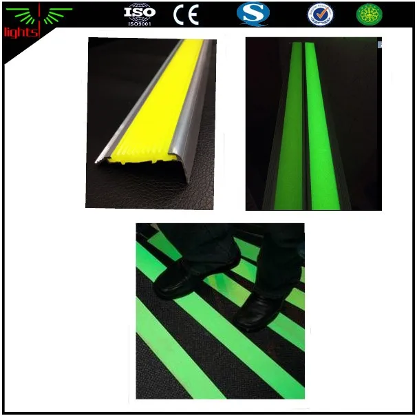 Photoluminescent Glow In The Dark Antislip With Reflective Strips For